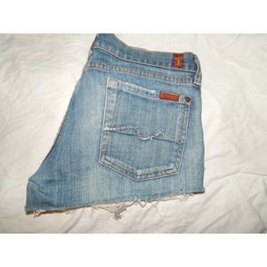 7 For All Mankind Cut Off Shorts Size 29